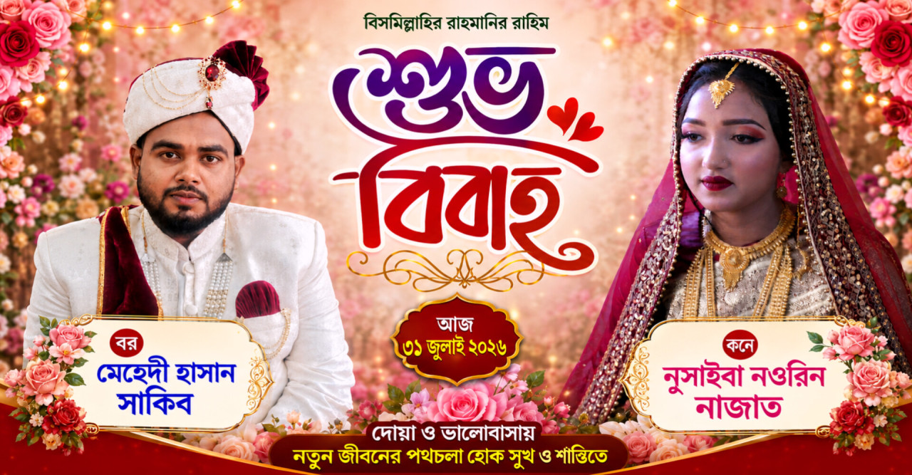 ঘাটাইলে সাংবাদিক আব্দুল কাদেরের জ্যেষ্ঠ কন্যার বিয়ে সম্পন্ন